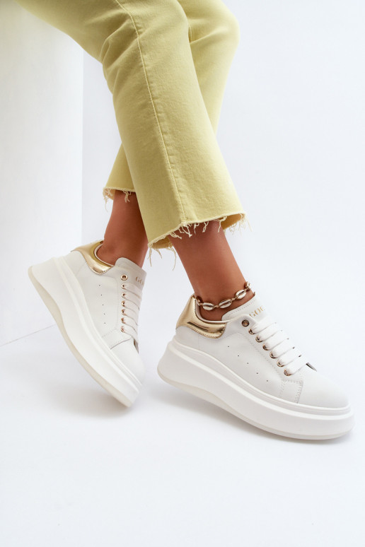 Āda Sneakers modeļa apavi Sieviešu GOE NN2N4031 baltas krāsas