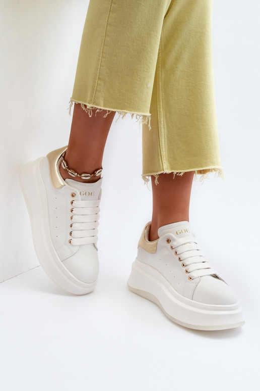 Āda Sneakers modeļa apavi Sieviešu GOE NN2N4031 baltas krāsas