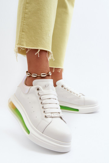 Sneakers modeļa apavi Sieviešu Āda GOE NN2N4029 baltas krāsas