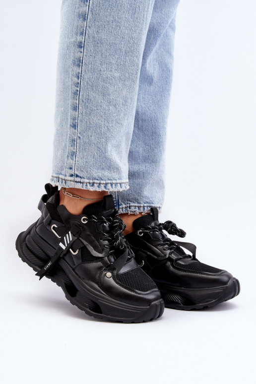 Sneakers modeļa apavi Sieviešu GOE NN2N4040 melnas krāsas Sneakers modeļa apavi Sieviešu GOE NN2N4040 melnas krāsas