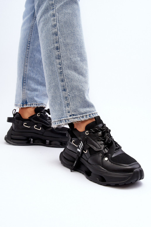 Sneakers modeļa apavi Sieviešu GOE NN2N4040 melnas krāsas Sneakers modeļa apavi Sieviešu GOE NN2N4040 melnas krāsas