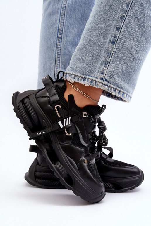 Sneakers modeļa apavi Sieviešu GOE NN2N4040 melnas krāsas Sneakers modeļa apavi Sieviešu GOE NN2N4040 melnas krāsas