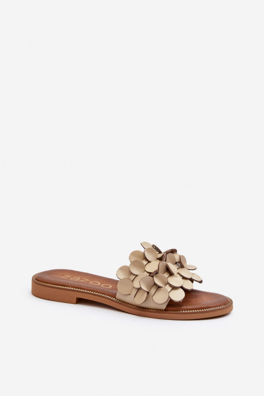 Zazoo 40381 Sieviešu Čibas no dabīgas ādas ar platiem papēžiem smilšu krāsas Zazoo 40381 Sieviešu Čibas no dabīgas ādas ar platiem papēžiem smilšu krāsas