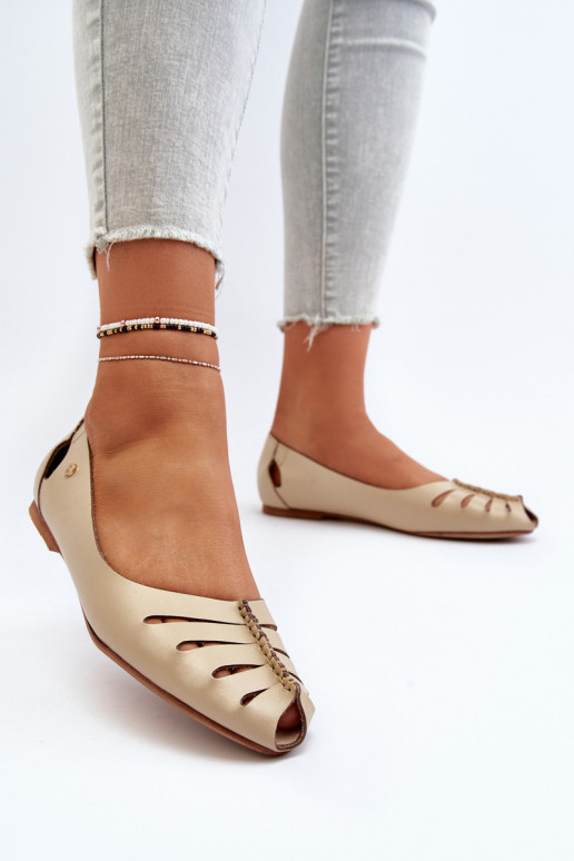 Zazoo 10009 Ērtas dabīgās ādas balerīnas Sieviešu smilšu krāsas Zazoo 10009 Ērtas dabīgās ādas balerīnas Sieviešu smilšu krāsas