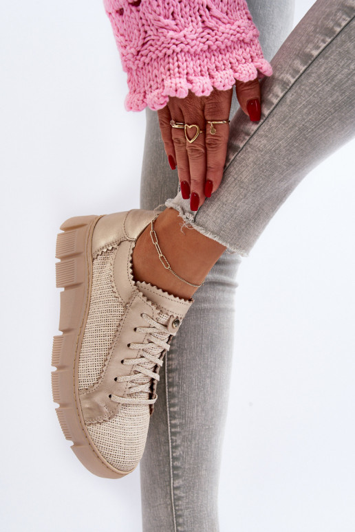 Sieviešu Āda apavi Tā irciejka 05850-22 Ziloņkaula krāsas Sieviešu Āda apavi Tā irciejka 05850-22 Ziloņkaula krāsas