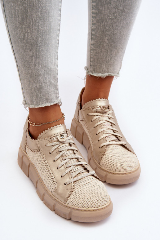 Sieviešu Āda apavi Tā irciejka 05850-22 Ziloņkaula krāsas Sieviešu Āda apavi Tā irciejka 05850-22 Ziloņkaula krāsas