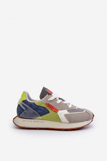 sporta apavi Sneakers modeļa apavi Vīriešiem Memory Foam System Big Star NN174344 Pelēkas krāsas 2