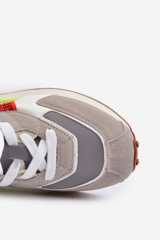 sporta apavi Sneakers modeļa apavi Vīriešiem Memory Foam System Big Star NN174344 Pelēkas krāsas sporta apavi Sneakers modeļa apavi Vīriešiem Memory Foam System Big Star NN174344 Pelēkas krāsas