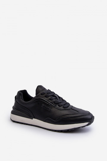 Sneakers modeļa apavi Vīriešiem Āda BIG STAR NN174287 melnas krāsas