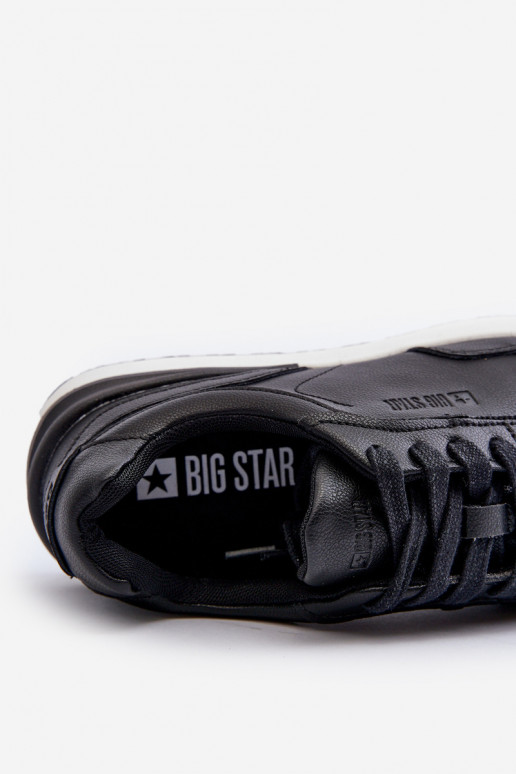 Sneakers modeļa apavi Vīriešiem Āda BIG STAR NN174287 melnas krāsas Sneakers modeļa apavi Vīriešiem Āda BIG STAR NN174287 melnas krāsas