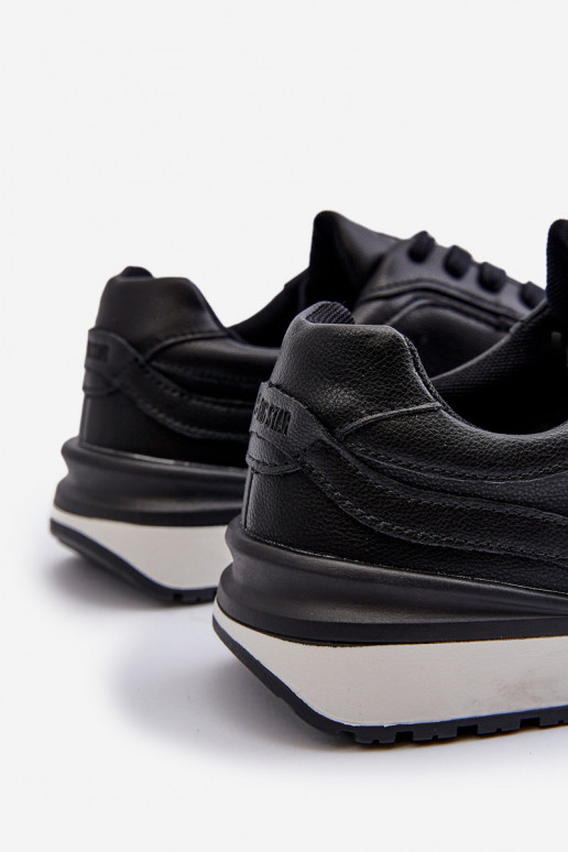 Sneakers modeļa apavi Vīriešiem Āda BIG STAR NN174287 melnas krāsas Sneakers modeļa apavi Vīriešiem Āda BIG STAR NN174287 melnas krāsas