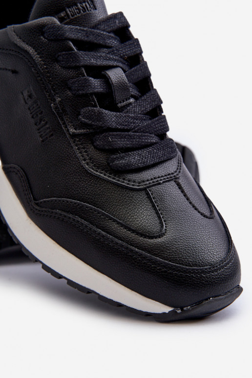 Sneakers modeļa apavi Vīriešiem Āda BIG STAR NN174287 melnas krāsas Sneakers modeļa apavi Vīriešiem Āda BIG STAR NN174287 melnas krāsas