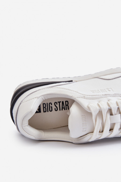 Sneakers modeļa apavi Vīriešiem Āda BIG STAR NN174288 baltas krāsas Sneakers modeļa apavi Vīriešiem Āda BIG STAR NN174288 baltas krāsas