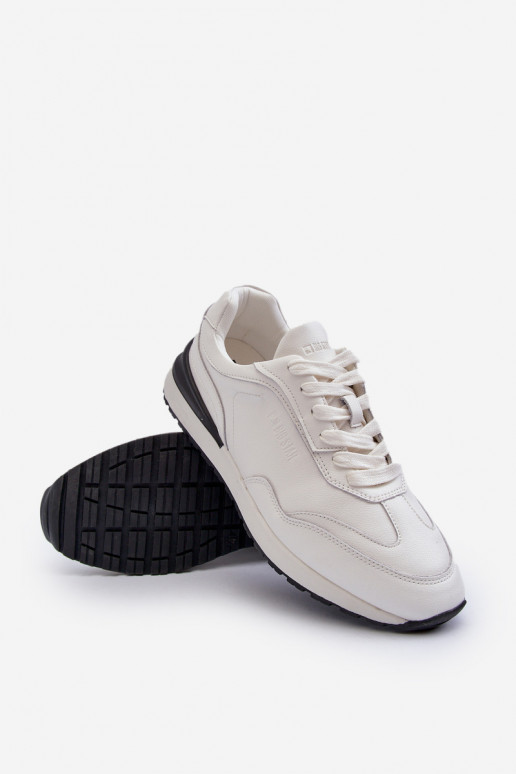 Sneakers modeļa apavi Vīriešiem Āda BIG STAR NN174288 baltas krāsas Sneakers modeļa apavi Vīriešiem Āda BIG STAR NN174288 baltas krāsas