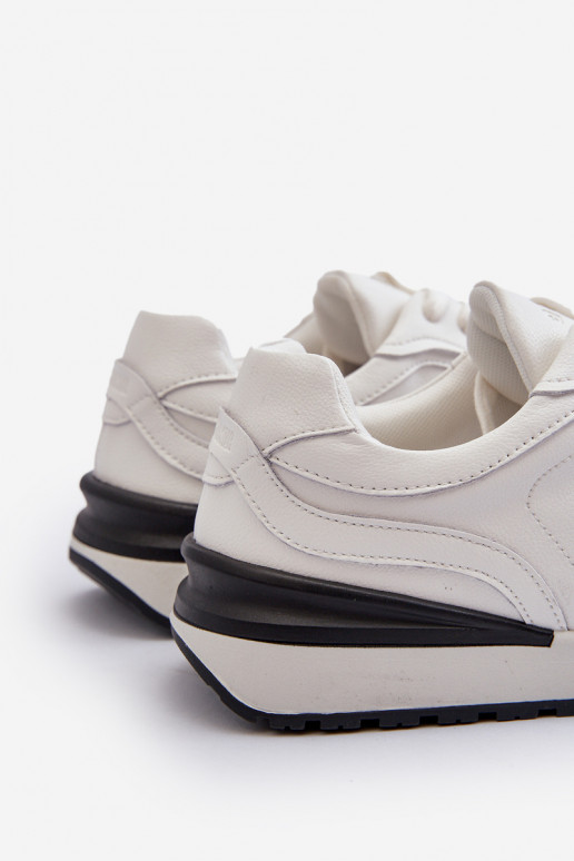 Sneakers modeļa apavi Vīriešiem Āda BIG STAR NN174288 baltas krāsas Sneakers modeļa apavi Vīriešiem Āda BIG STAR NN174288 baltas krāsas