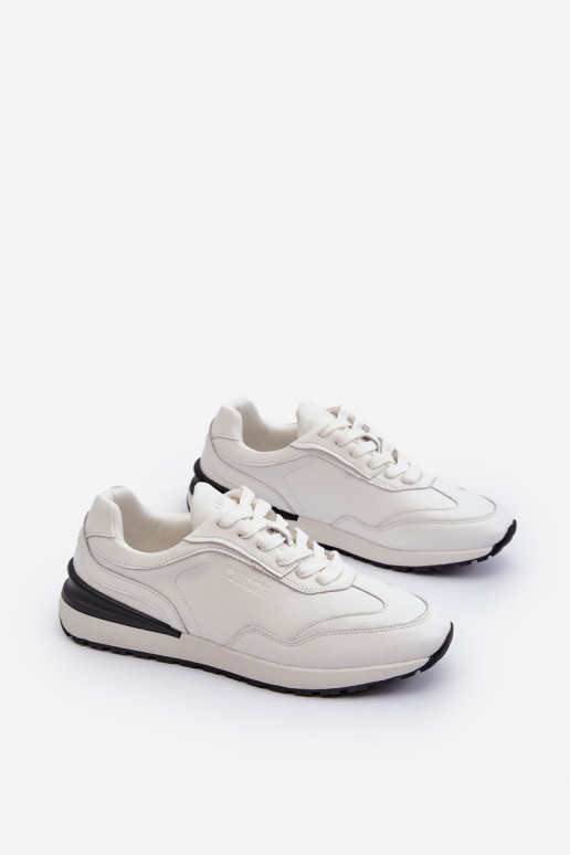 Sneakers modeļa apavi Vīriešiem Āda BIG STAR NN174288 baltas krāsas Sneakers modeļa apavi Vīriešiem Āda BIG STAR NN174288 baltas krāsas