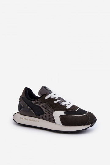 sporta apavi Sneakers modeļa apavi Vīriešiem Memory Foam System Big Star NN174347 melnas krāsas