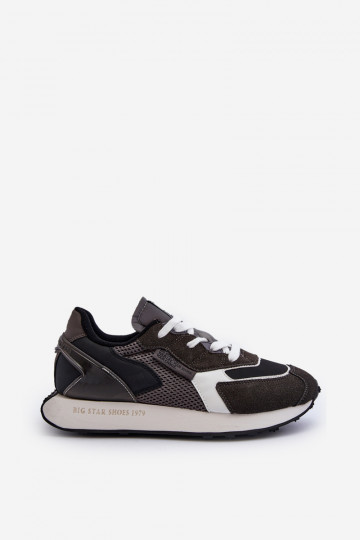 sporta apavi Sneakers modeļa apavi Vīriešiem Memory Foam System Big Star NN174347 melnas krāsas 2