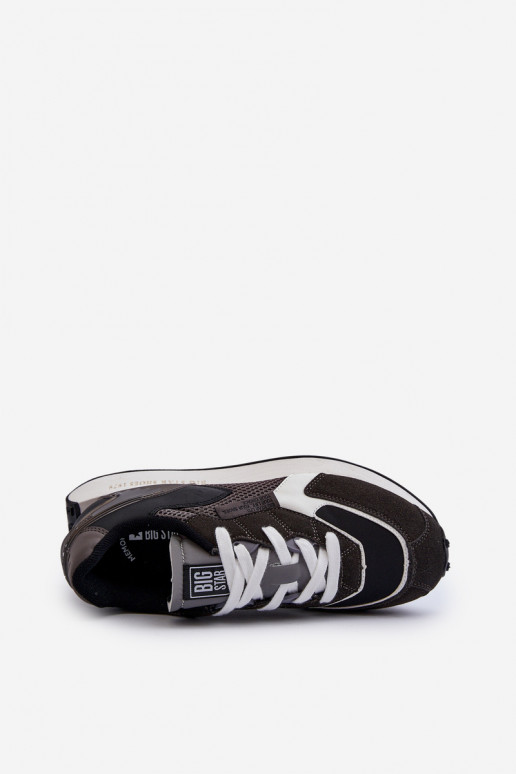 sporta apavi Sneakers modeļa apavi Vīriešiem Memory Foam System Big Star NN174347 melnas krāsas