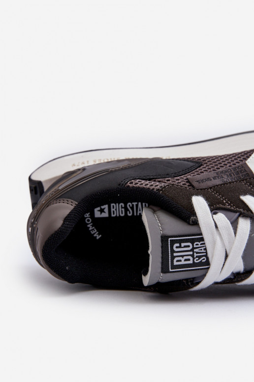 sporta apavi Sneakers modeļa apavi Vīriešiem Memory Foam System Big Star NN174347 melnas krāsas