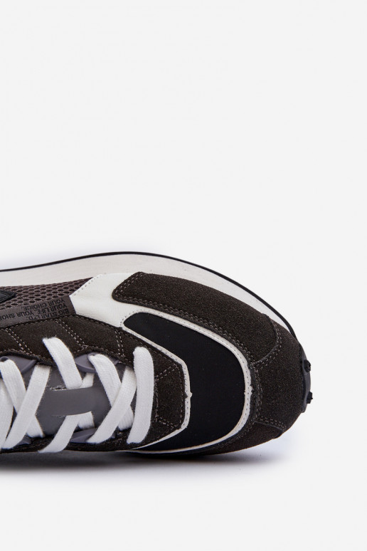 sporta apavi Sneakers modeļa apavi Vīriešiem Memory Foam System Big Star NN174347 melnas krāsas