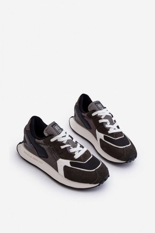 sporta apavi Sneakers modeļa apavi Vīriešiem Memory Foam System Big Star NN174347 melnas krāsas