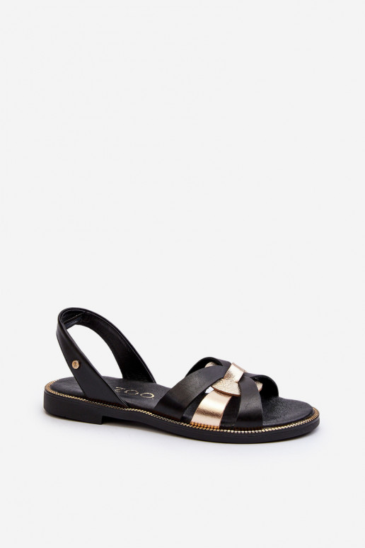 Zazoo 40382 Sieviešu basenes Āda melnas krāsas Zazoo 40382 Sieviešu basenes Āda melnas krāsas