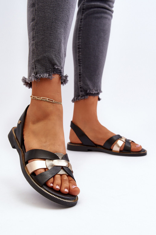 Zazoo 40382 Sieviešu basenes Āda melnas krāsas Zazoo 40382 Sieviešu basenes Āda melnas krāsas