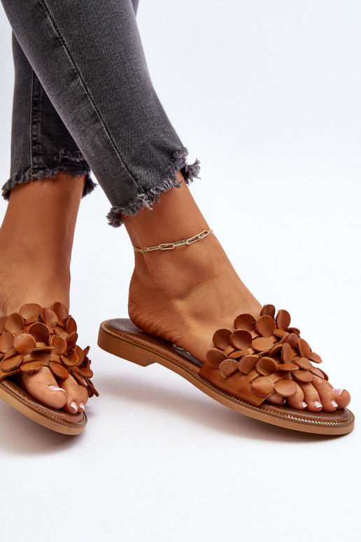 Zazoo 40381 Sieviešu Čibas no dabīgas ādas ar platiem papēžiem brūnas krāsas Zazoo 40381 Sieviešu Čibas no dabīgas ādas ar platiem papēžiem brūnas krāsas