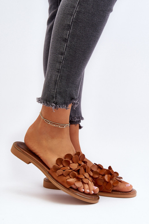 Zazoo 40381 Sieviešu Čibas no dabīgas ādas ar platiem papēžiem brūnas krāsas Zazoo 40381 Sieviešu Čibas no dabīgas ādas ar platiem papēžiem brūnas krāsas