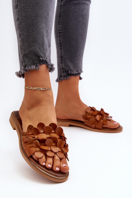 Zazoo 40381 Sieviešu Čibas no dabīgas ādas ar platiem papēžiem brūnas krāsas Zazoo 40381 Sieviešu Čibas no dabīgas ādas ar platiem papēžiem brūnas krāsas