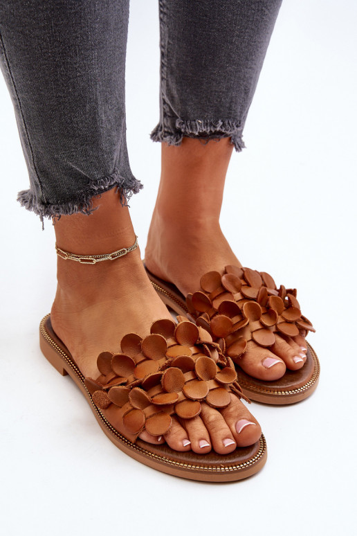 Zazoo 40381 Sieviešu Čibas no dabīgas ādas ar platiem papēžiem brūnas krāsas Zazoo 40381 Sieviešu Čibas no dabīgas ādas ar platiem papēžiem brūnas krāsas