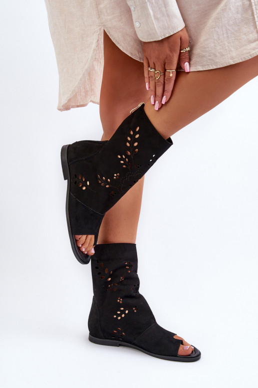 Zazoo 3437 Sieviešu Zamšādas basenes ar stulmu Uz pili melnas krāsas Zazoo 3437 Sieviešu Zamšādas basenes ar stulmu Uz pili melnas krāsas