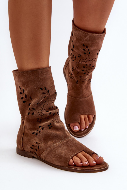 Zazoo 3437 Sieviešu Zamšādas basenes ar stulmu Uz pili brūnas krāsas Zazoo 3437 Sieviešu Zamšādas basenes ar stulmu Uz pili brūnas krāsas