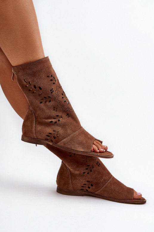 Zazoo 3437 Sieviešu Zamšādas basenes ar stulmu Uz pili brūnas krāsas Zazoo 3437 Sieviešu Zamšādas basenes ar stulmu Uz pili brūnas krāsas