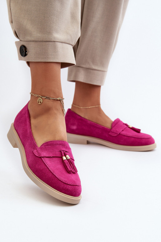 Zazoo 3420 Zamšādas mokasīni Sieviešu ar platiem papēžiem Fuskja Zazoo 3420 Zamšādas mokasīni Sieviešu ar platiem papēžiem Fuskja