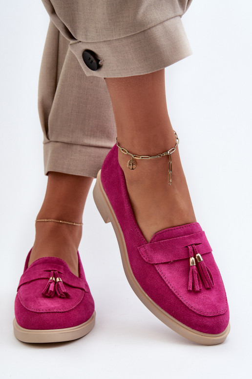 Zazoo 3420 Zamšādas mokasīni Sieviešu ar platiem papēžiem Fuskja Zazoo 3420 Zamšādas mokasīni Sieviešu ar platiem papēžiem Fuskja