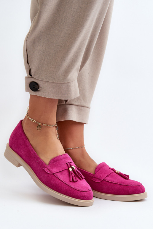 Zazoo 3420 Zamšādas mokasīni Sieviešu ar platiem papēžiem Fuskja Zazoo 3420 Zamšādas mokasīni Sieviešu ar platiem papēžiem Fuskja