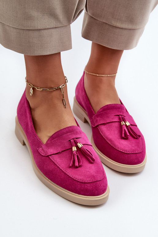 Zazoo 3420 Zamšādas mokasīni Sieviešu ar platiem papēžiem Fuskja Zazoo 3420 Zamšādas mokasīni Sieviešu ar platiem papēžiem Fuskja