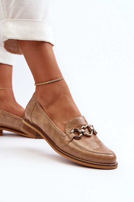 Āda Sieviešu Lakoti mokasīni Laura Messi 2760 brūnas krāsas