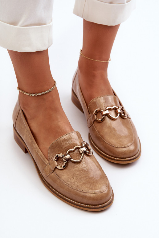 Āda Sieviešu Lakoti mokasīni Laura Messi 2760 brūnas krāsas