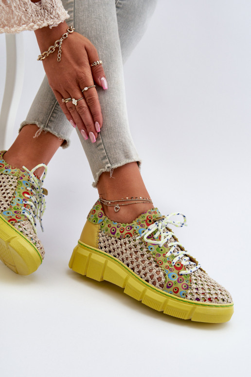 Sieviešu Āda apavi Tā irciejka 05850-09 Laims Sieviešu Āda apavi Tā irciejka 05850-09 Laims