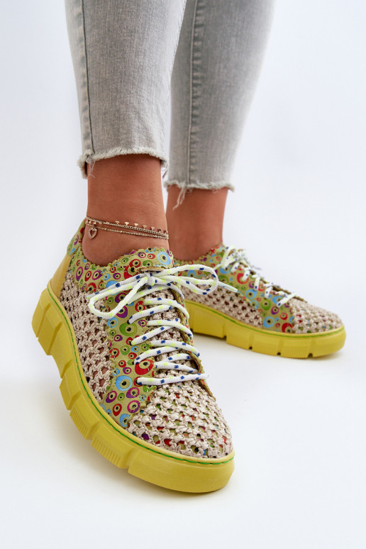 Sieviešu Āda apavi Tā irciejka 05850-09 Laims Sieviešu Āda apavi Tā irciejka 05850-09 Laims