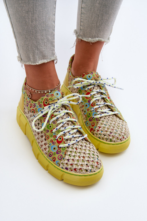 Sieviešu Āda apavi Tā irciejka 05850-09 Laims Sieviešu Āda apavi Tā irciejka 05850-09 Laims