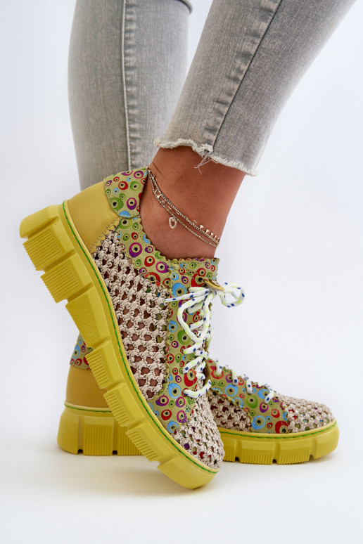 Sieviešu Āda apavi Tā irciejka 05850-09 Laims Sieviešu Āda apavi Tā irciejka 05850-09 Laims