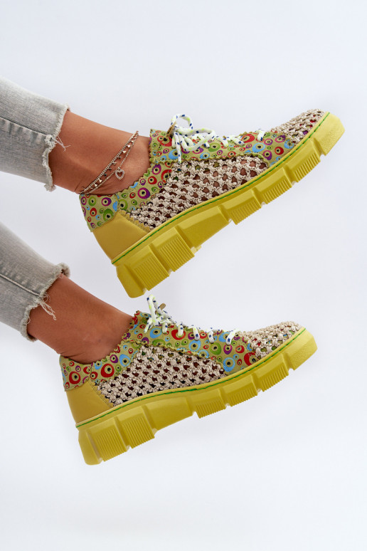 Sieviešu Āda apavi Tā irciejka 05850-09 Laims Sieviešu Āda apavi Tā irciejka 05850-09 Laims