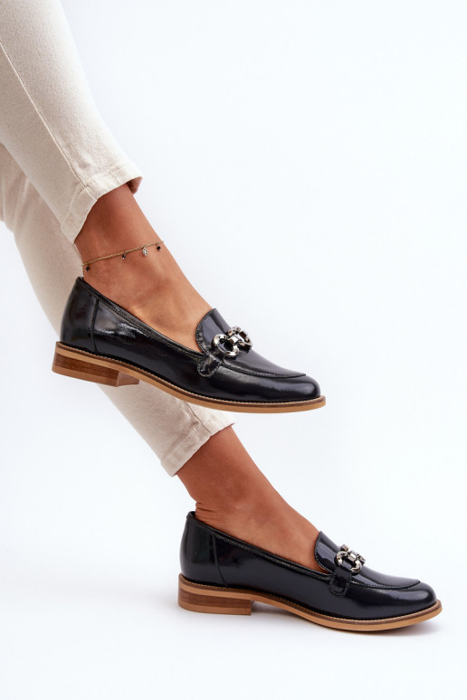 Āda Sieviešu Lakoti mokasīni Laura Messi 2760 tumši zilas krāsas Āda Sieviešu Lakoti mokasīni Laura Messi 2760 tumši zilas krāsas