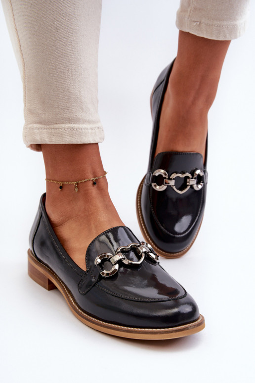 Āda Sieviešu Lakoti mokasīni Laura Messi 2760 tumši zilas krāsas Āda Sieviešu Lakoti mokasīni Laura Messi 2760 tumši zilas krāsas