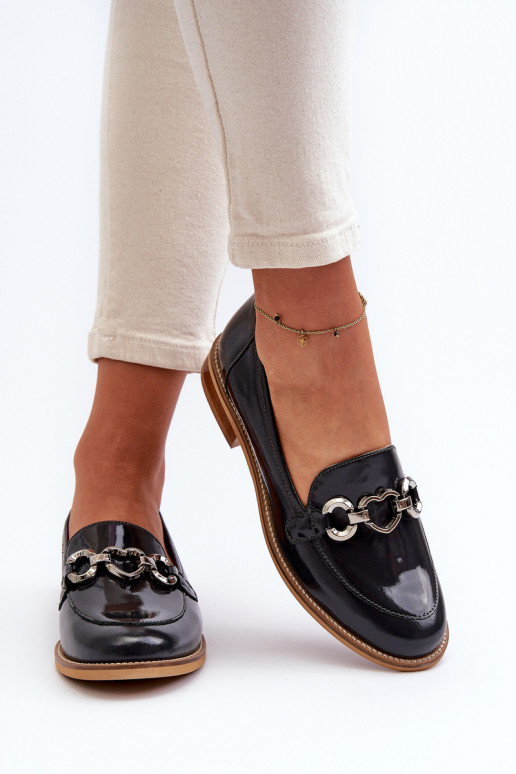 Āda Sieviešu Lakoti mokasīni Laura Messi 2760 tumši zilas krāsas Āda Sieviešu Lakoti mokasīni Laura Messi 2760 tumši zilas krāsas