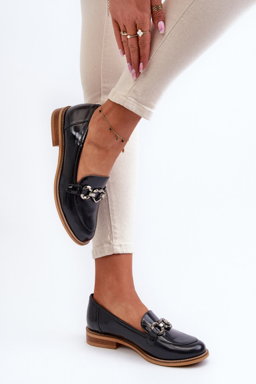 Āda Sieviešu Lakoti mokasīni Laura Messi 2760 tumši zilas krāsas Āda Sieviešu Lakoti mokasīni Laura Messi 2760 tumši zilas krāsas